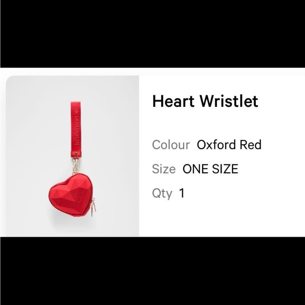 Lululemon Heart Wristlet in Oxford Red - Picture 4 of 5